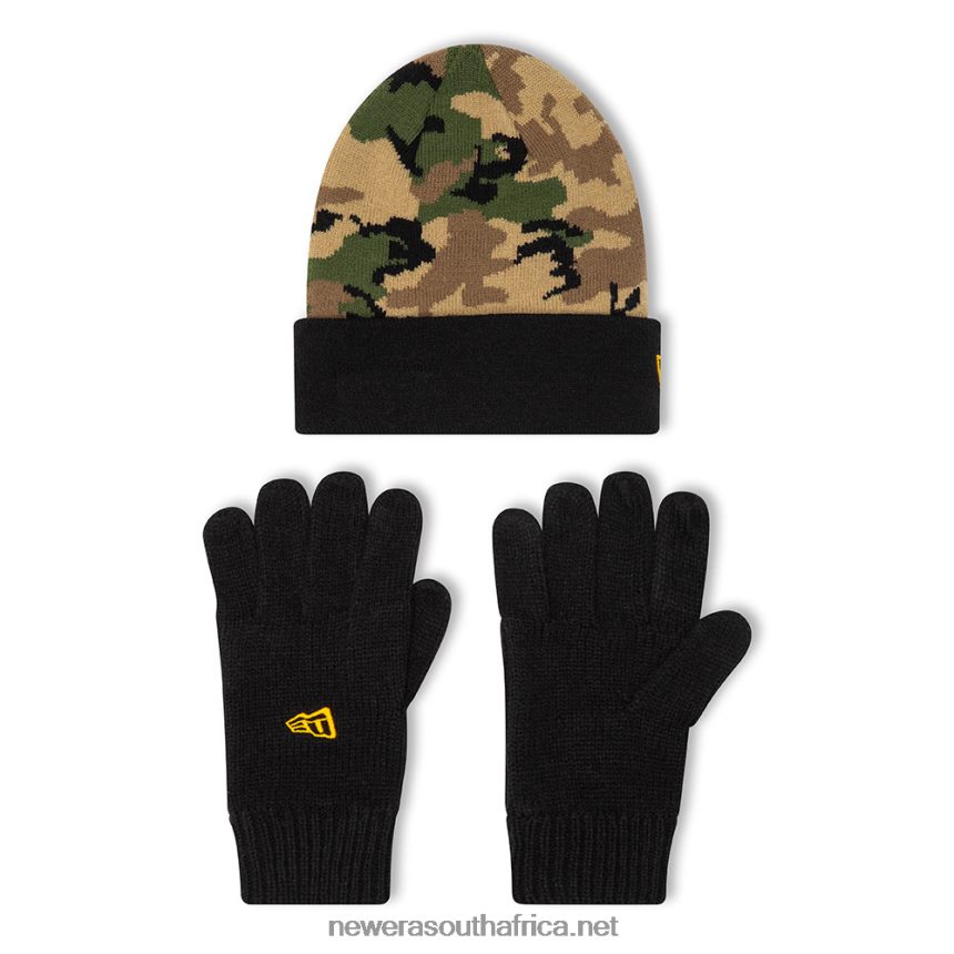Kids Camo Glove and Beanie Set New Era TRBRBN3223
