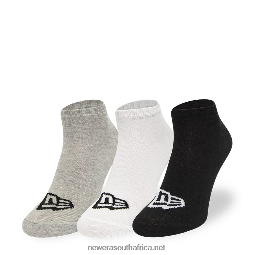 Flag 3 Pack Grey, White and Black Socks New Era TRBRBN3210