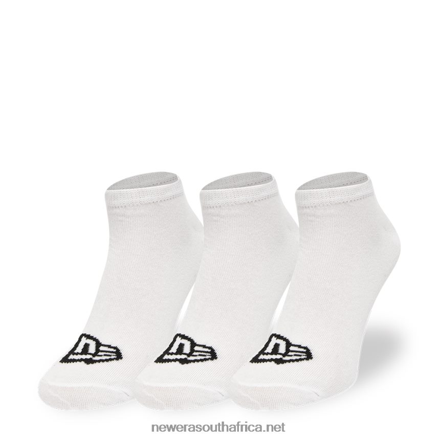 Flag Sneaker 3 Pack White Socks New Era TRBRBN3211