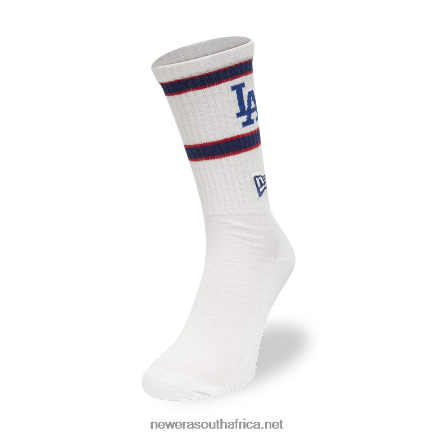 LA Dodgers MLB Premium White Socks New Era TRBRBN3199