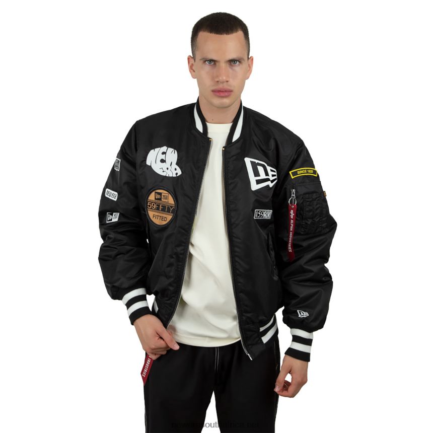Alpha Industries Black Reversible Bomber Jacket New Era TRBRBN2580