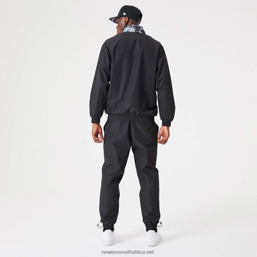 Brooklyn Nets NBA All Over Print Black Track Jacket New Era TRBRBN2560