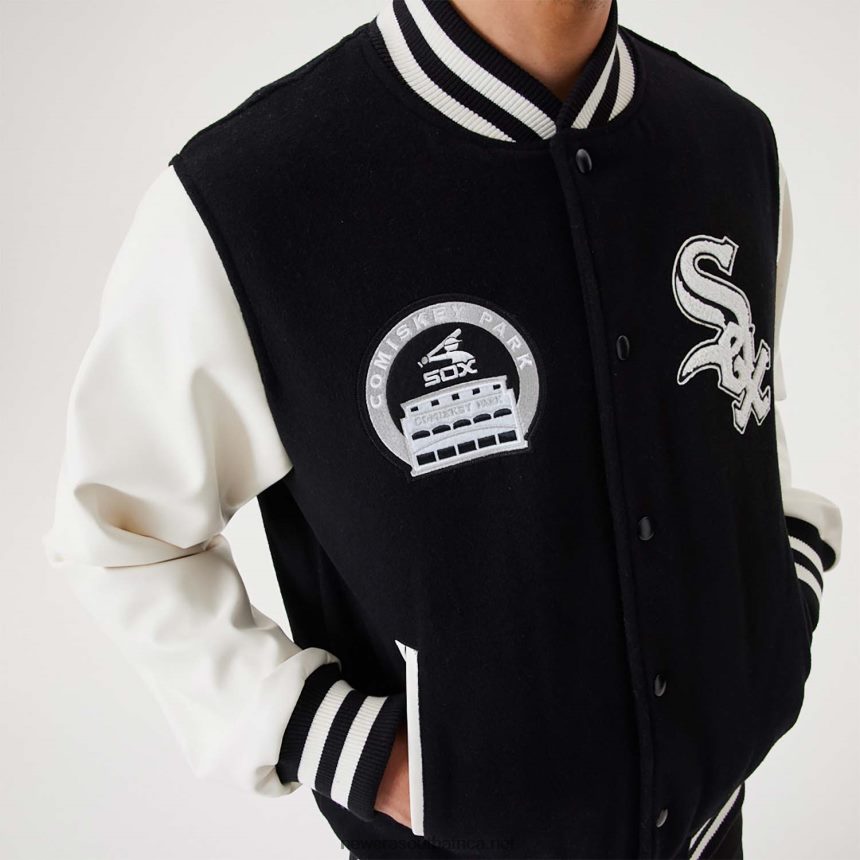 Chicago White Sox MLB Heritage Black Varsity Jacket New Era TRBRBN2567
