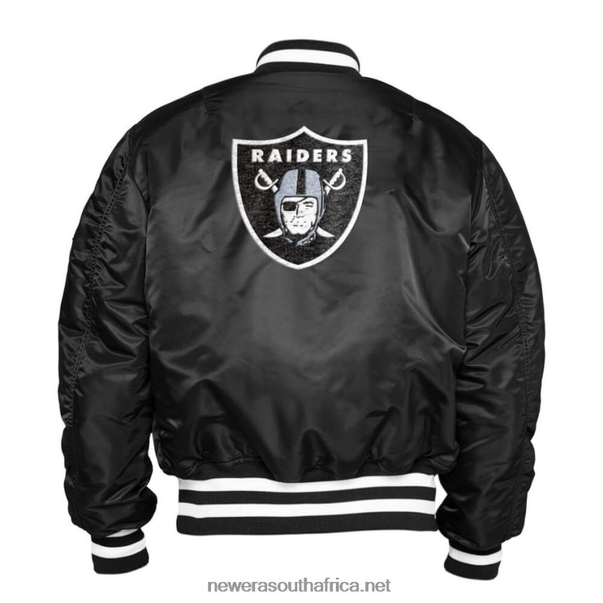 Las Vegas Raiders x Alpha Industries Black Reversible Bomber Jacket New Era TRBRBN2577