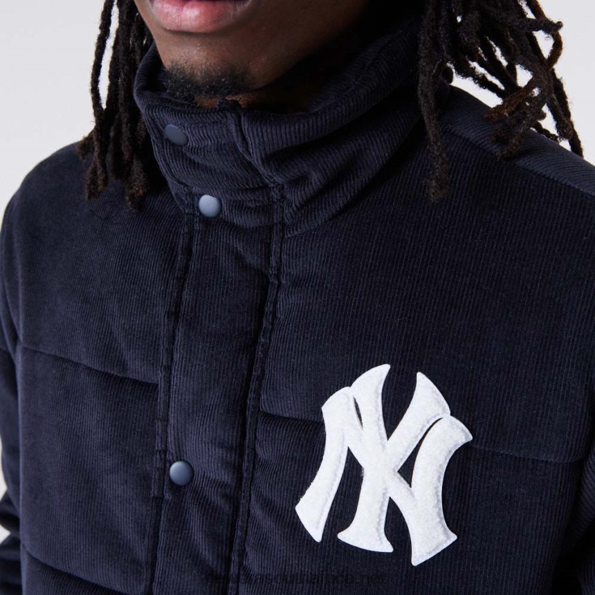 New York Yankees MLB Navy Cord Puffer Jacket New Era TRBRBN2575