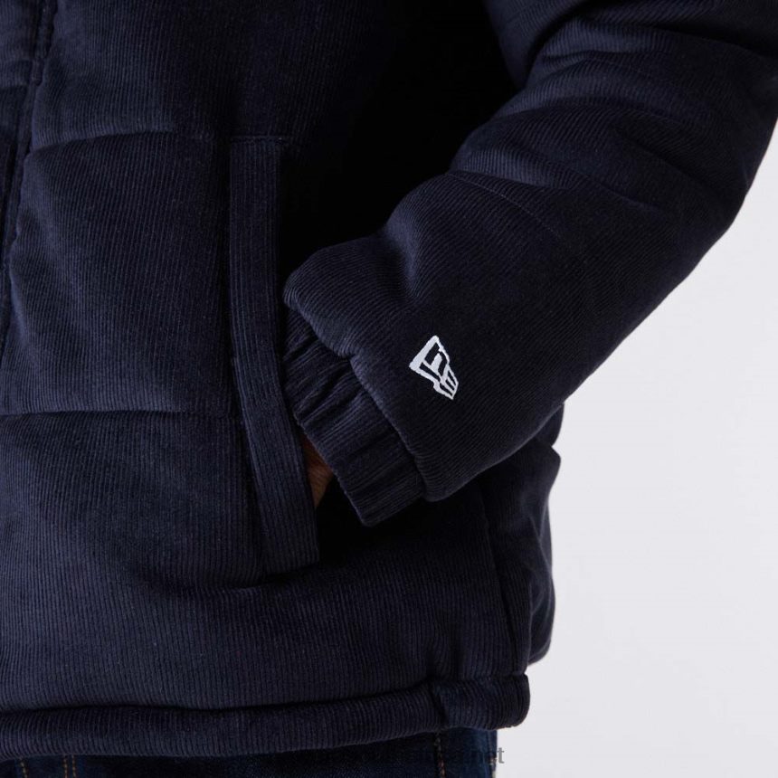 New York Yankees MLB Navy Cord Puffer Jacket New Era TRBRBN2575