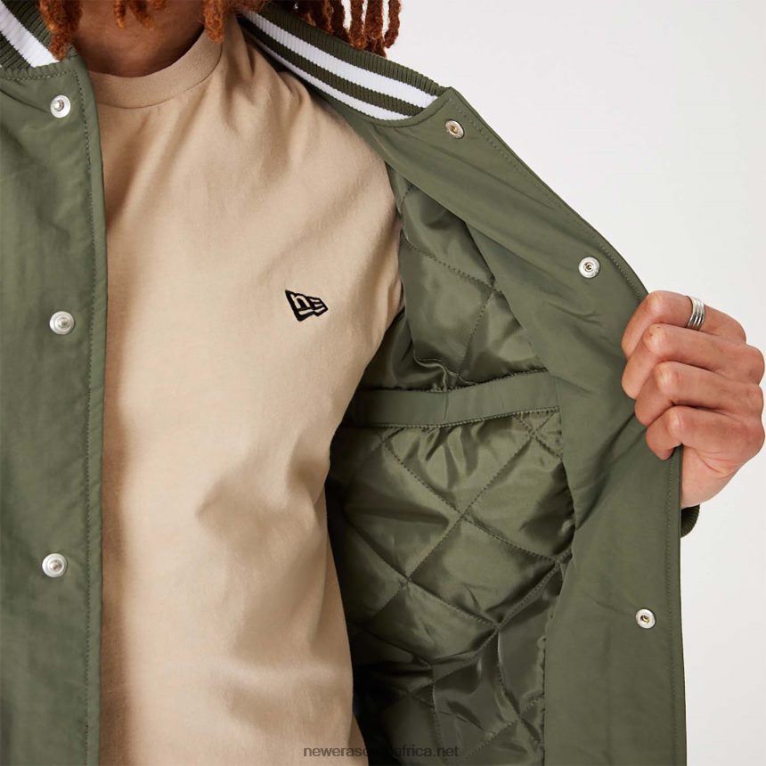 New York Yankees MLB Team Logo Medium Green Bomber Jacket New Era TRBRBN2565