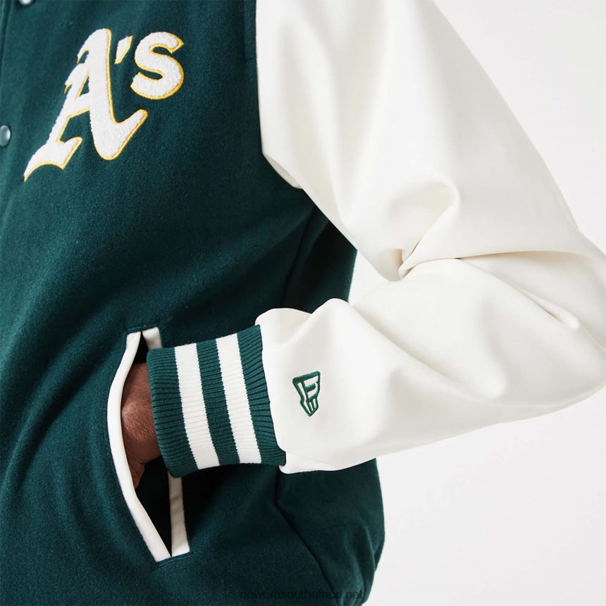 Varsity Oakland Athletics MLB Heritage Dark Green Varsity Jacket New Era TRBRBN2566