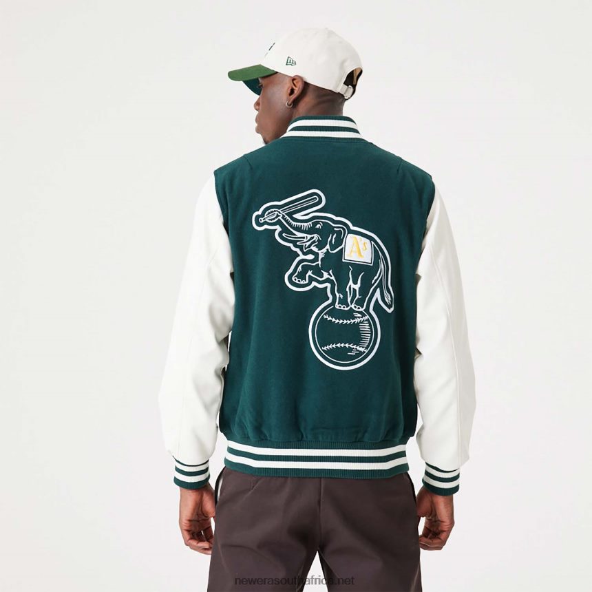 Varsity Oakland Athletics MLB Heritage Dark Green Varsity Jacket New Era TRBRBN2566