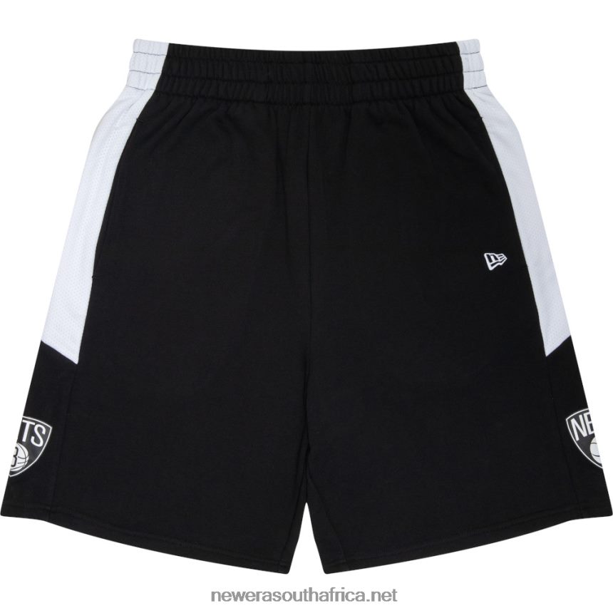 Brooklyn Nets NBA Mesh Side Panel Black Shorts New Era TRBRBN2651