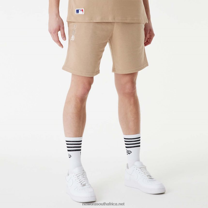 Detroit Tigers MLB Stacked Logo Brown Shorts New Era TRBRBN2625
