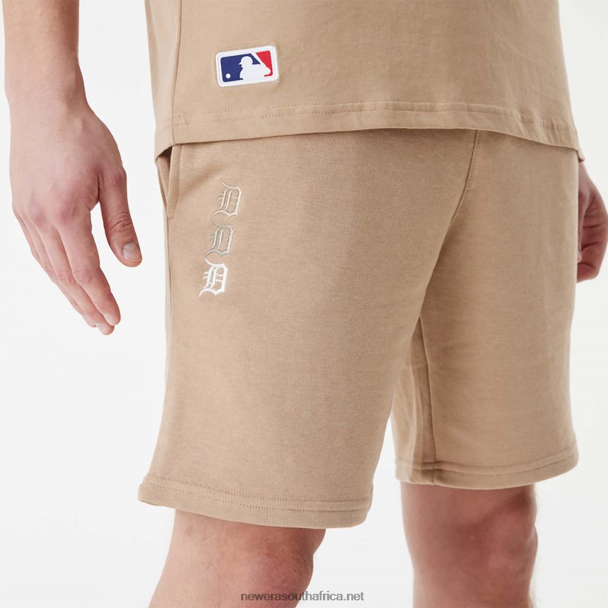 Detroit Tigers MLB Stacked Logo Brown Shorts New Era TRBRBN2625
