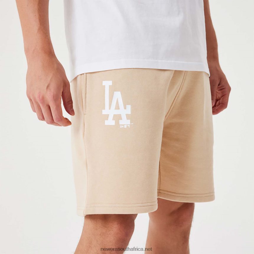 LA Dodgers MLB League Essential Light Beige Shorts New Era TRBRBN2642