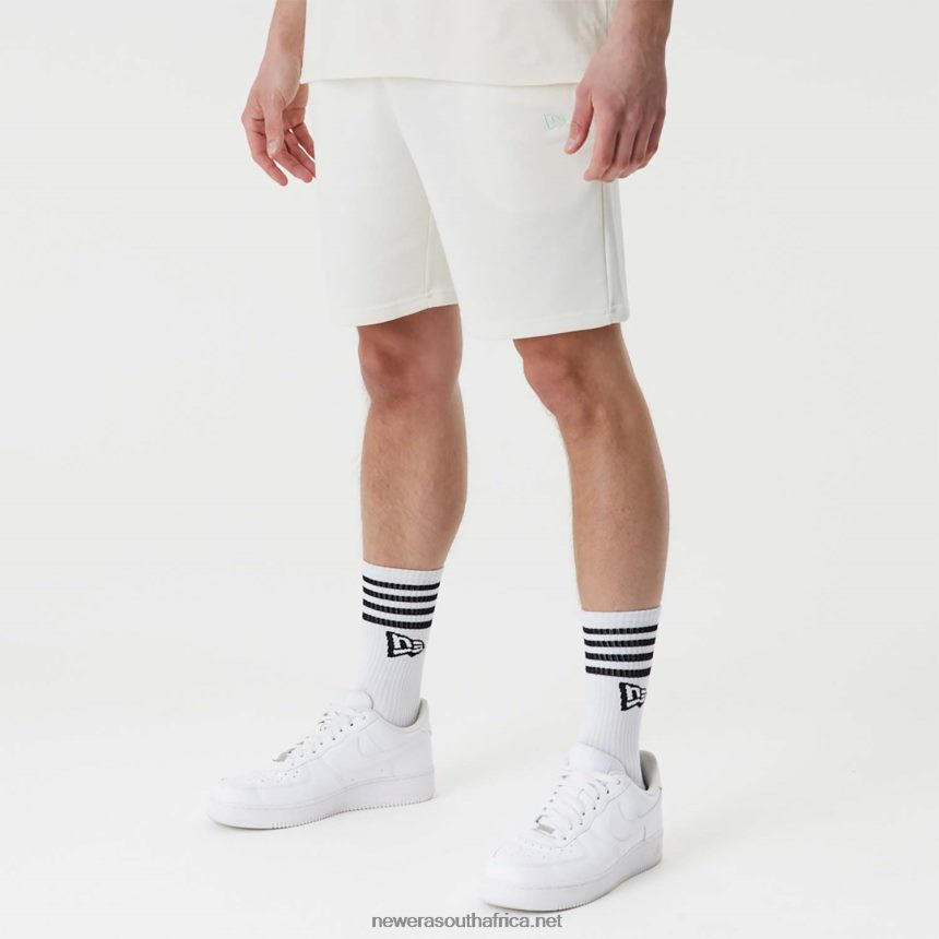 LA Dodgers MLB Stacked Logo White Shorts New Era TRBRBN2629