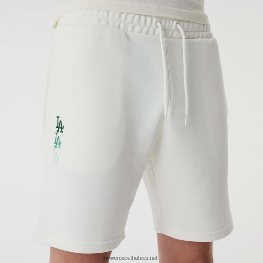LA Dodgers MLB Stacked Logo White Shorts New Era TRBRBN2629