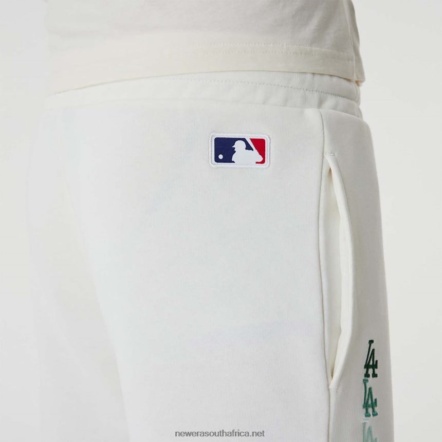 LA Dodgers MLB Stacked Logo White Shorts New Era TRBRBN2629