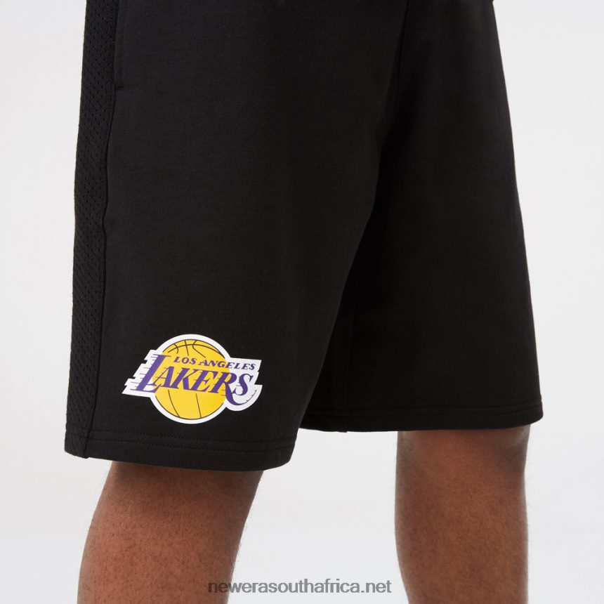 LA Lakers NBA Team Logo Black Shorts New Era TRBRBN2655