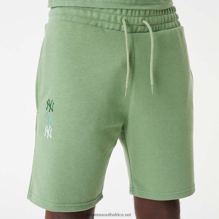 New York Yankees MLB Stacked Logo Green Shorts New Era TRBRBN2627