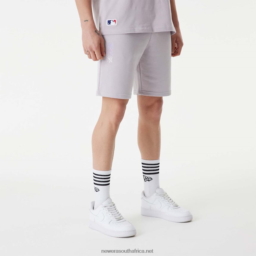 New York Yankees MLB Stacked Logo Purple Shorts New Era TRBRBN2631