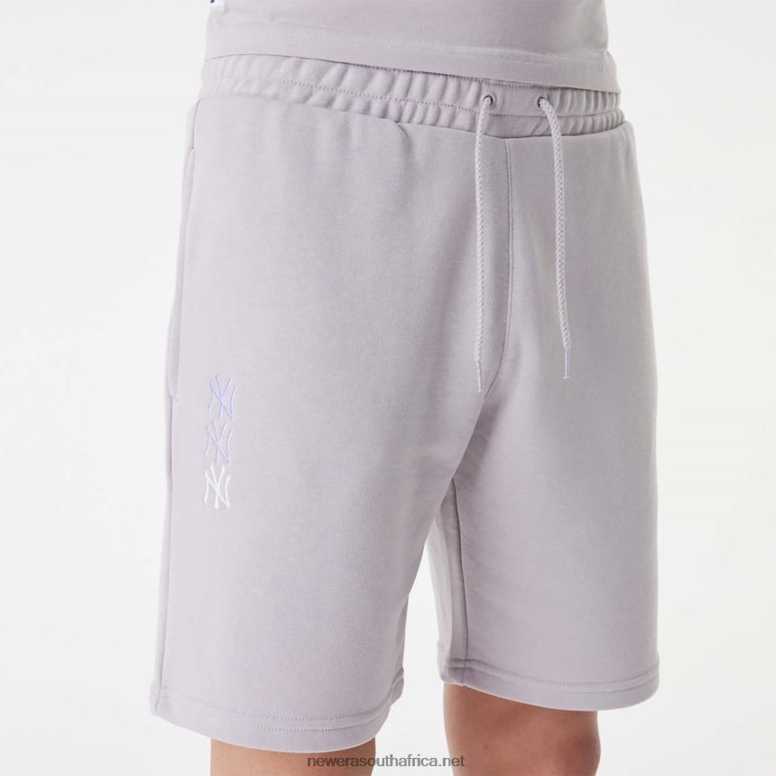 New York Yankees MLB Stacked Logo Purple Shorts New Era TRBRBN2631