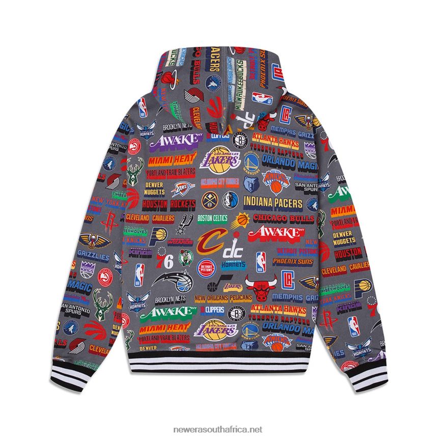Awake x NBA All Over Print Pullover Hoodie New Era TRBRBN2672