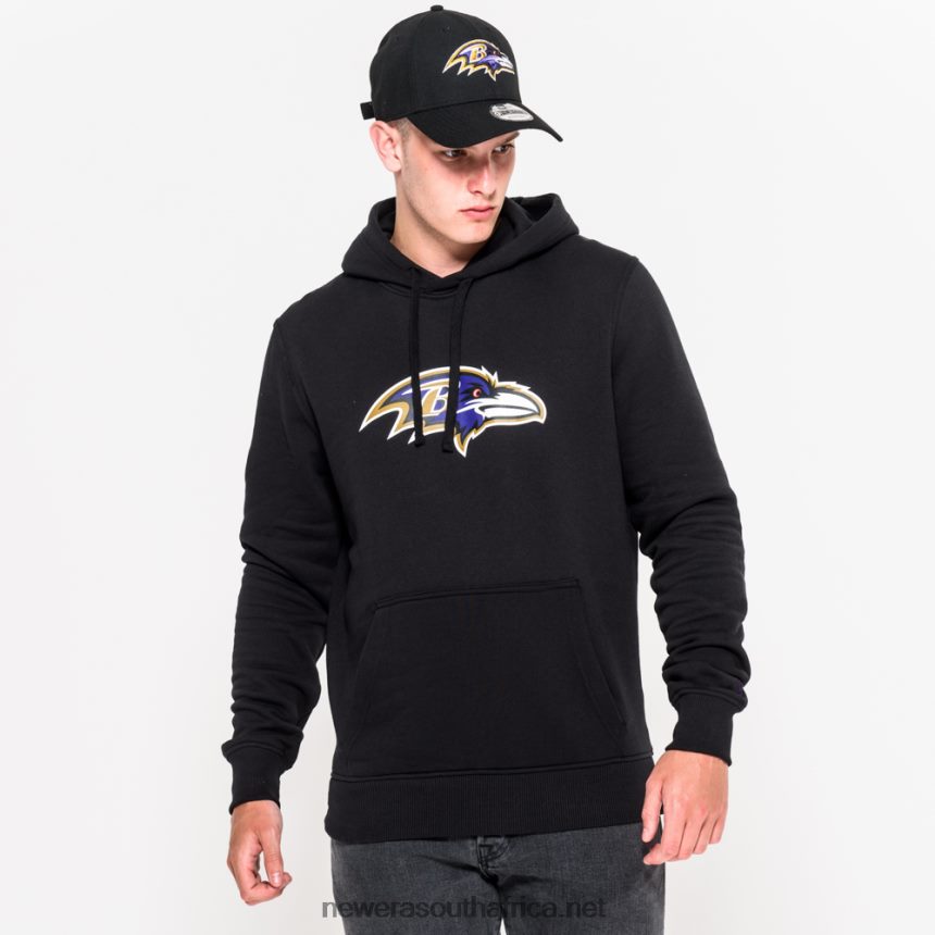 Baltimore Ravens Team Logo Black Hoodie New Era TRBRBN2733