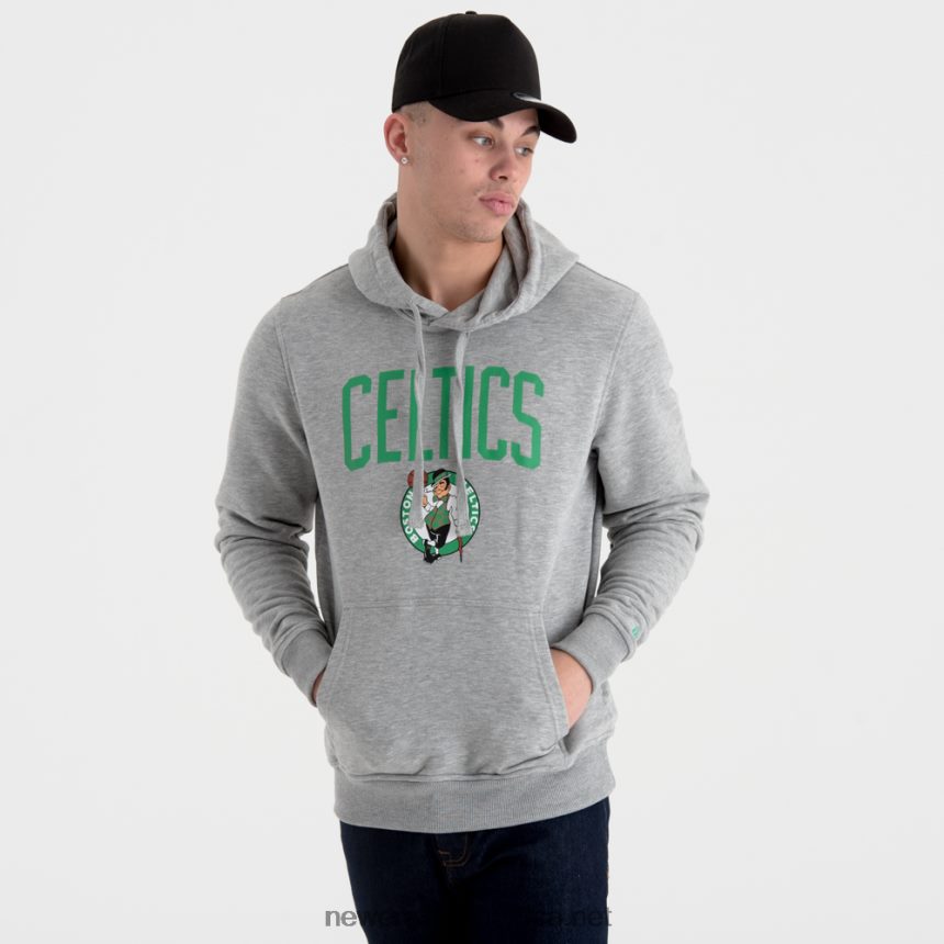 Boston Celtics Team Logo Grey Hoodie New Era TRBRBN2716