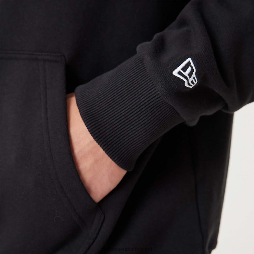 Brooklyn Nets NBA Infill Team Logo Black Pullover Hoodie New Era TRBRBN2704