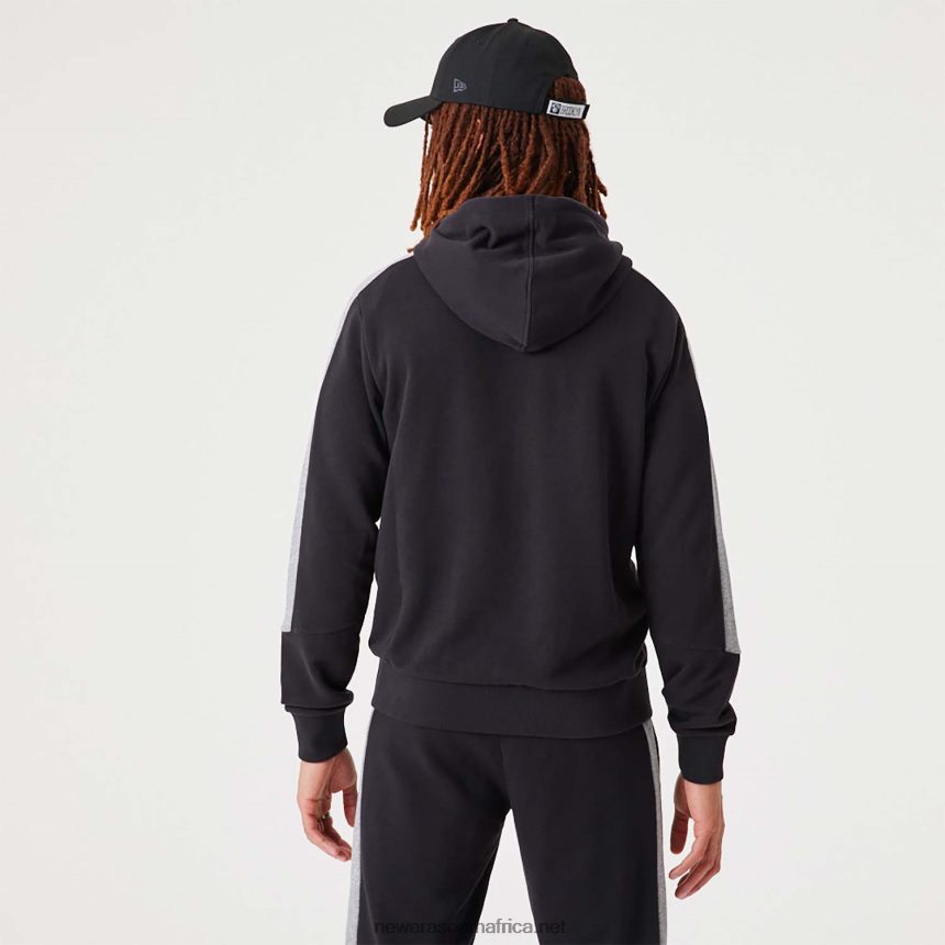 Brooklyn Nets NBA Script Black Full-Zip Hoodie New Era TRBRBN2752