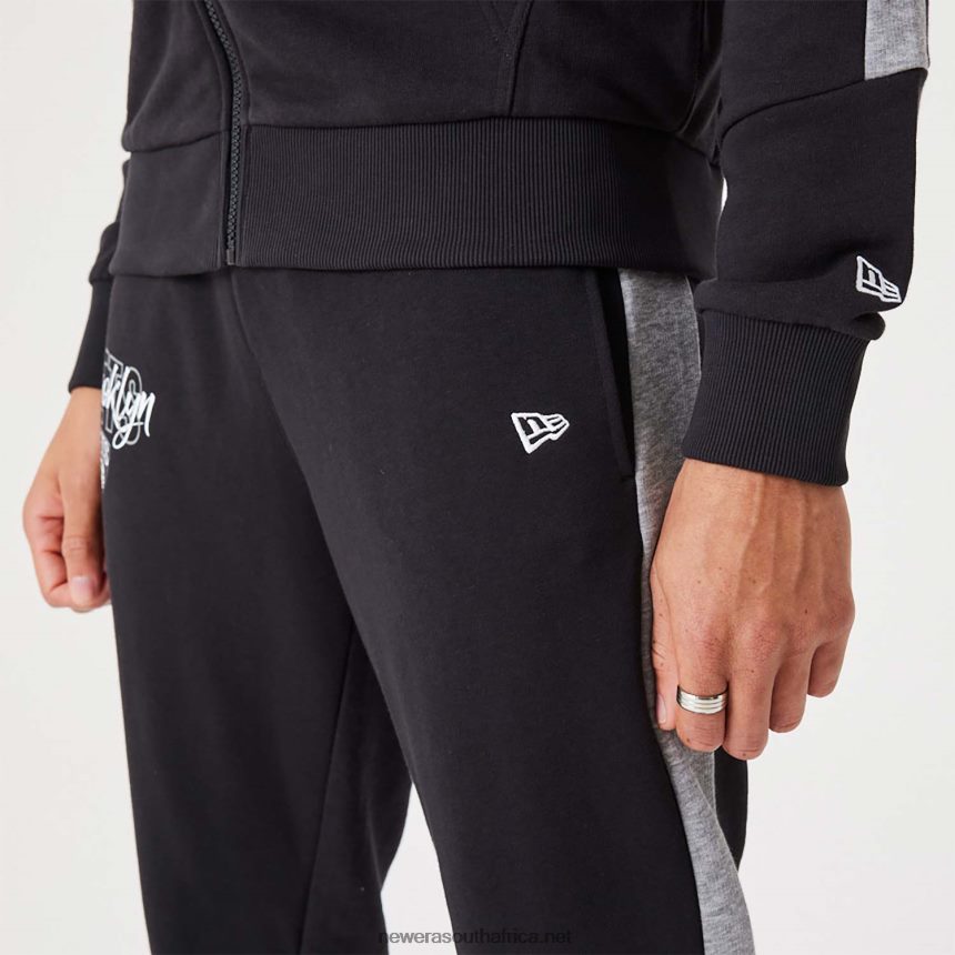 Brooklyn Nets NBA Script Black Full-Zip Hoodie New Era TRBRBN2752