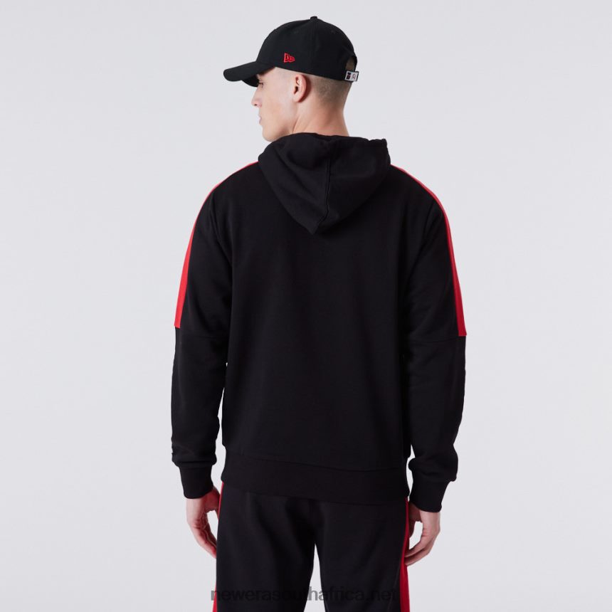 Chicago Bulls Full Zip Panel Detail Black Hoodie New Era TRBRBN2658