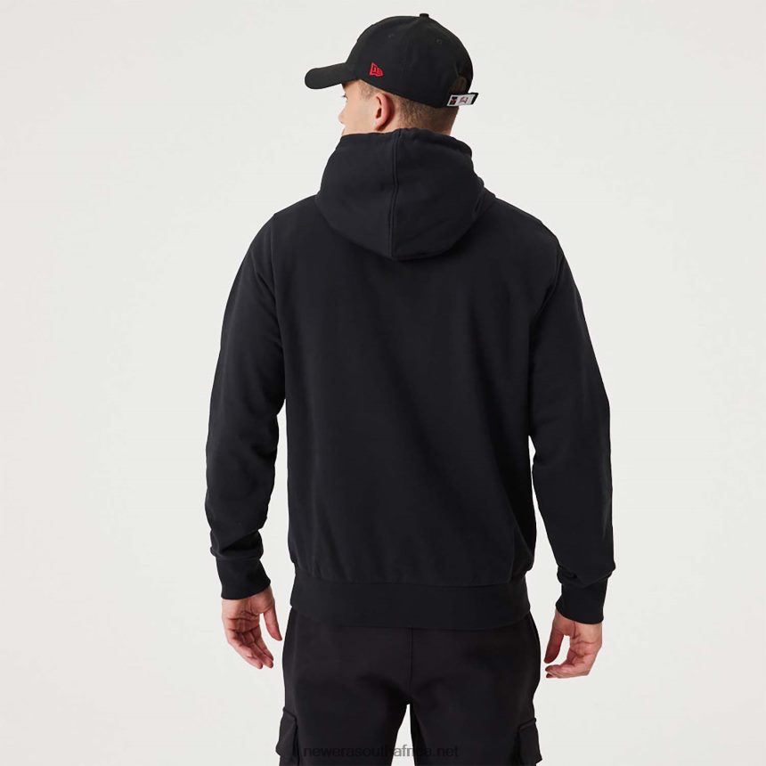 Chicago Bulls NBA Drip Logo Black Pullover Hoodie New Era TRBRBN2673