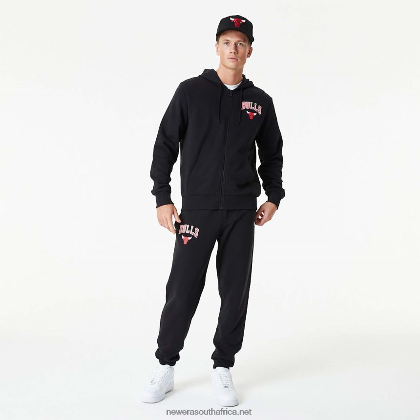 Chicago Bulls NBA Essentials Black Full-Zip Hoodie New Era TRBRBN2680