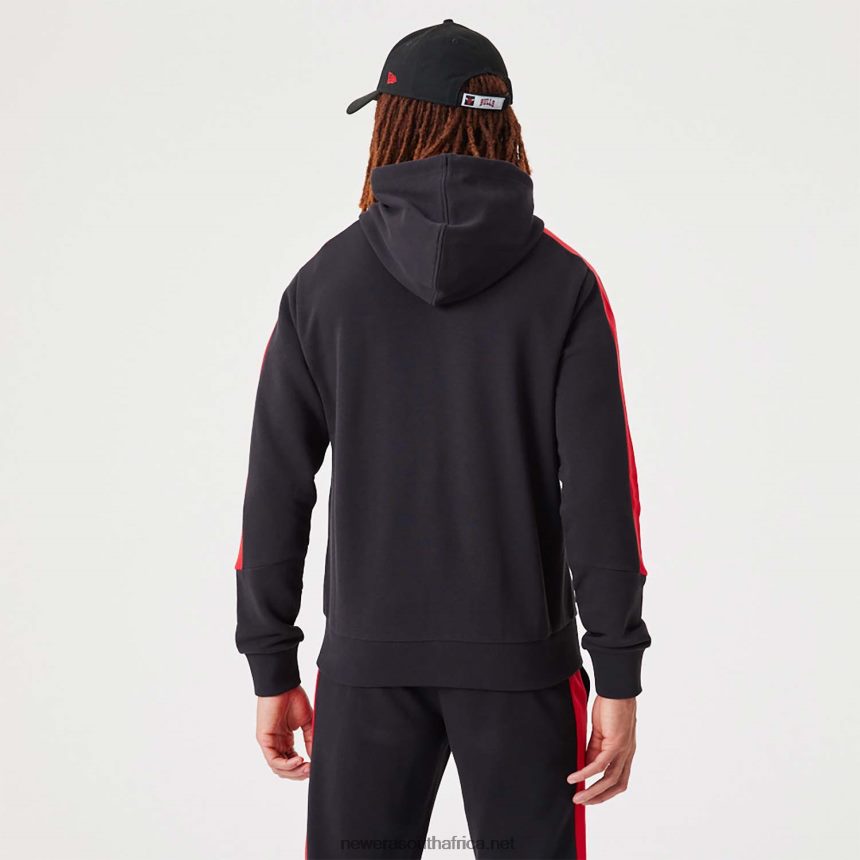 Chicago Bulls NBA Script Black Full-Zip Hoodie New Era TRBRBN2728