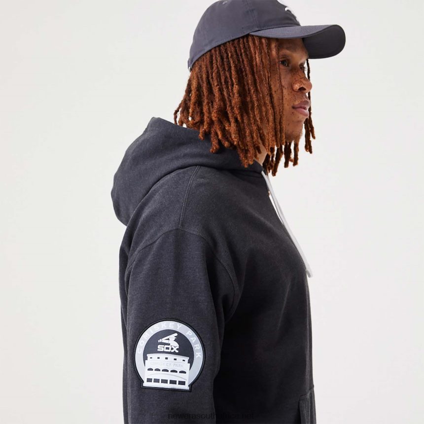 Chicago White Sox MLB Heritage Medium Grey Oversized Hoodie New Era TRBRBN2713