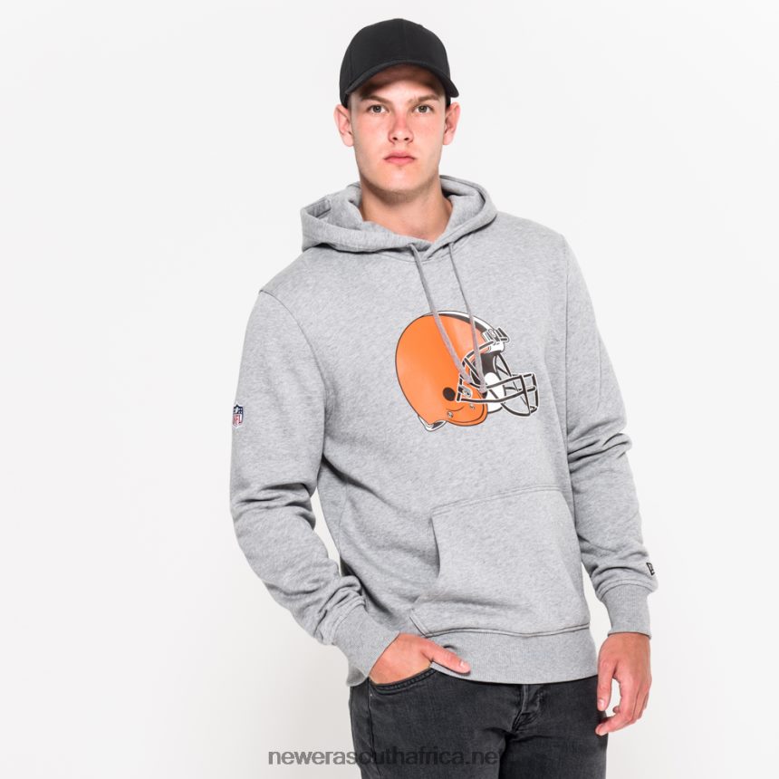 Cleveland Browns Team Logo Grey Hoodie New Era TRBRBN2802