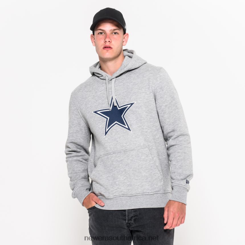 Dallas Cowboys Team Logo Grey Hoodie New Era TRBRBN2773