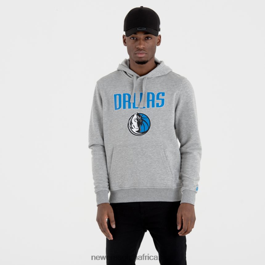 Dallas Mavericks Team Logo Grey Pullover Hoodie New Era TRBRBN2703