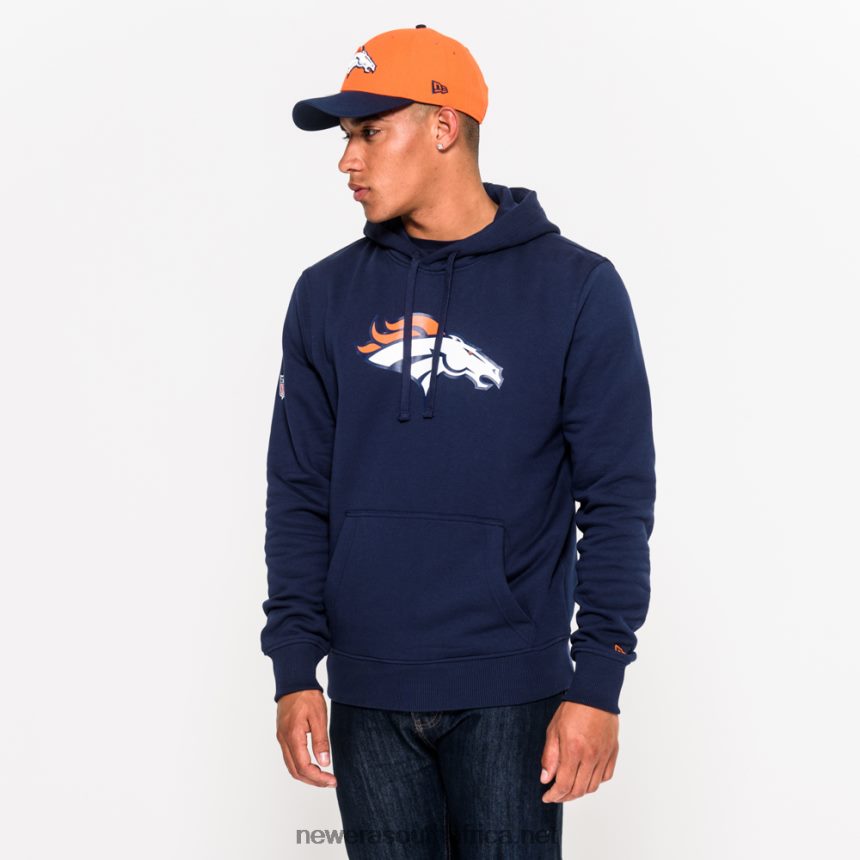 Denver Broncos Team Logo Navy Hoodie New Era TRBRBN2809