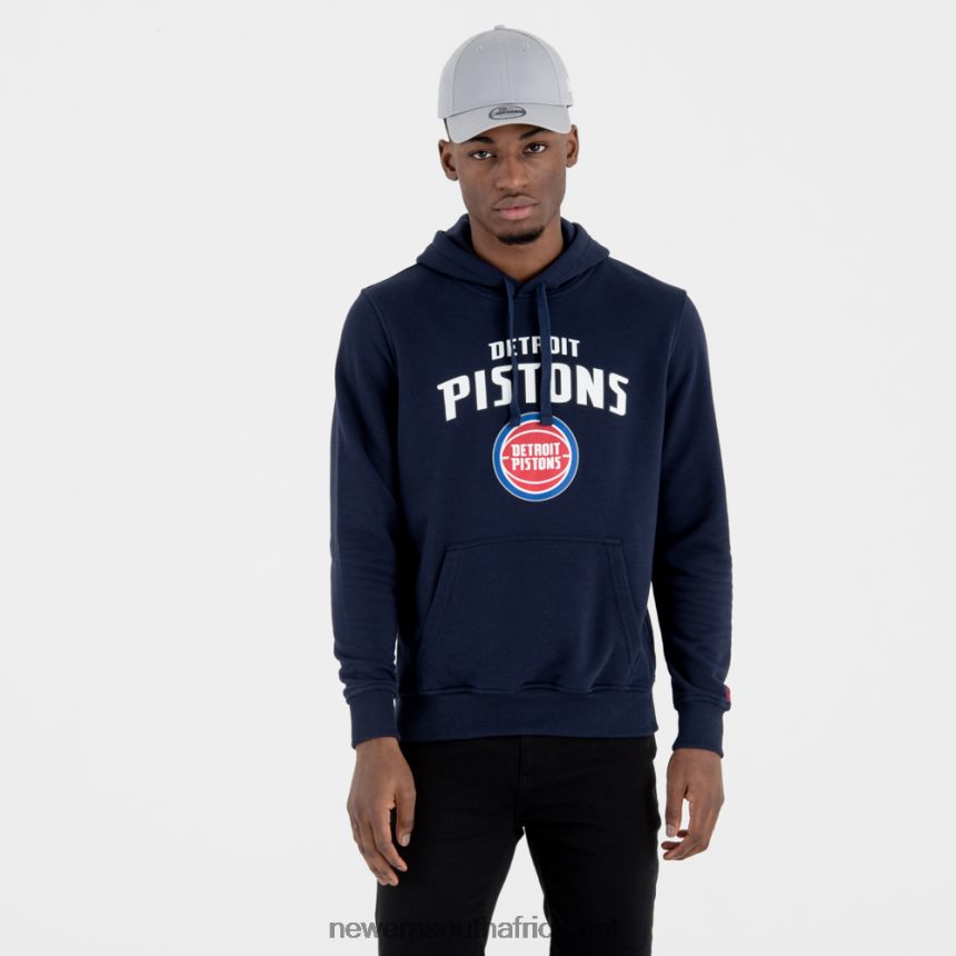 Detroit Pistons Team Logo Navy Hoodie New Era TRBRBN2719