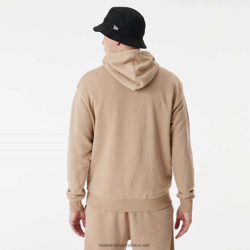 Detroit Tigers MLB Stacked Logo Brown Pull Over Hoodie New Era TRBRBN2656