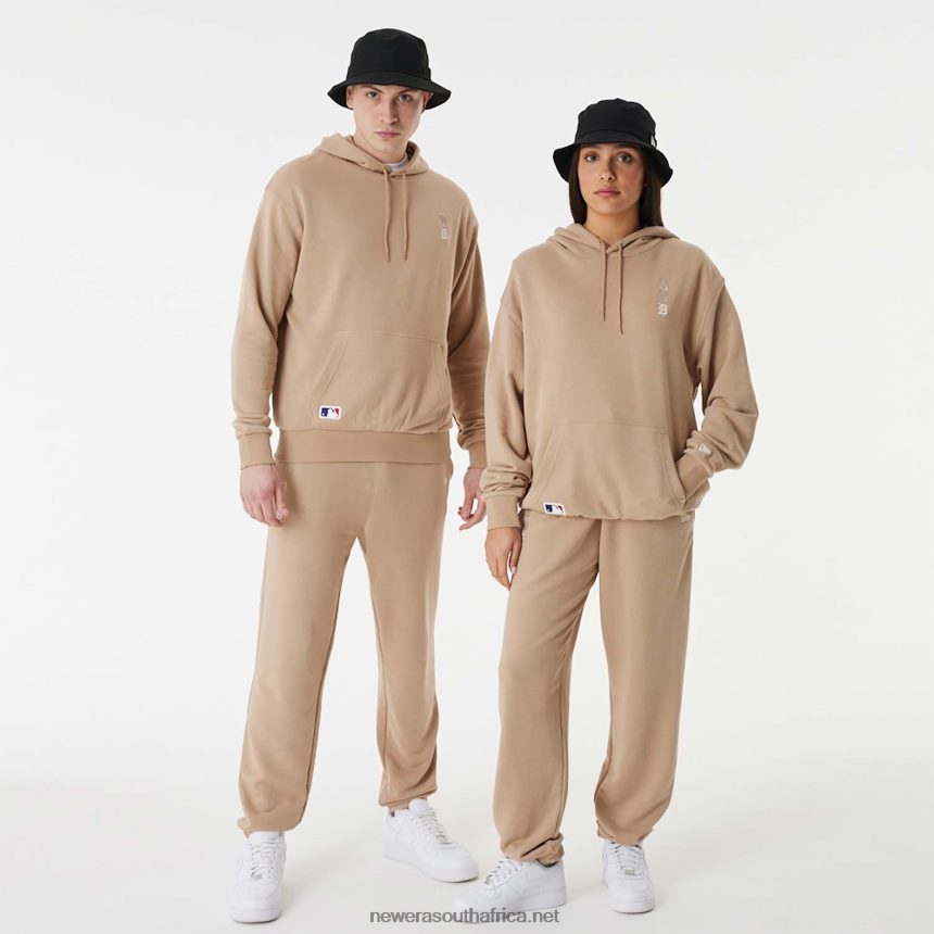 Detroit Tigers MLB Stacked Logo Brown Pull Over Hoodie New Era TRBRBN2656