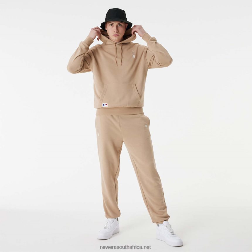 Detroit Tigers MLB Stacked Logo Brown Pull Over Hoodie New Era TRBRBN2656