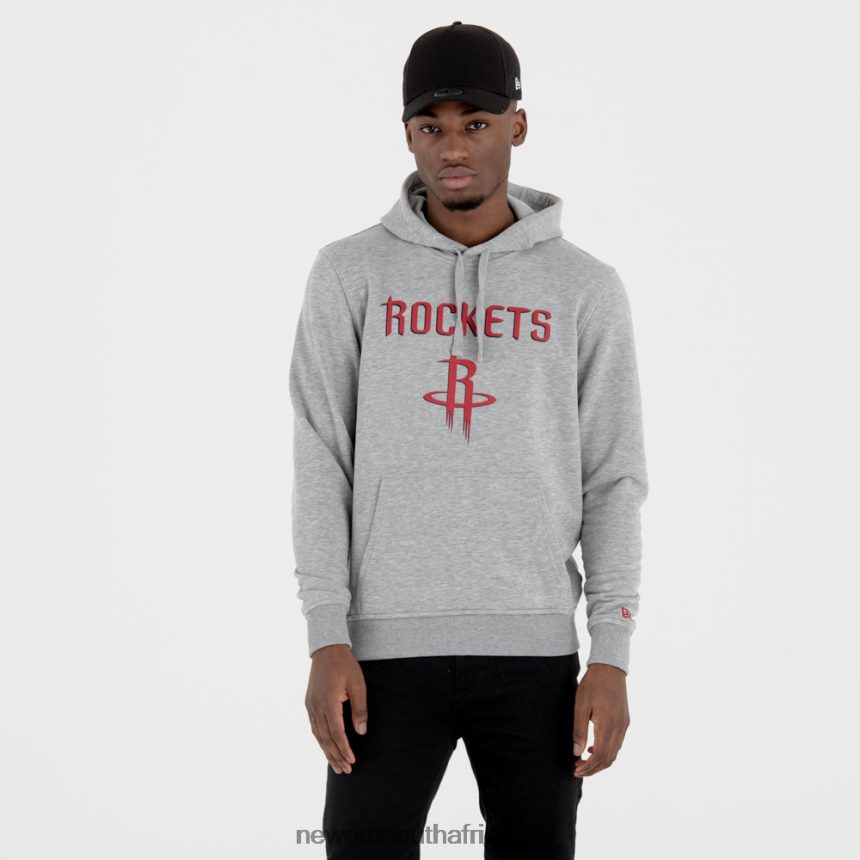 Houston Rockets Team Logo Grey Pullover Hoodie New Era TRBRBN2735