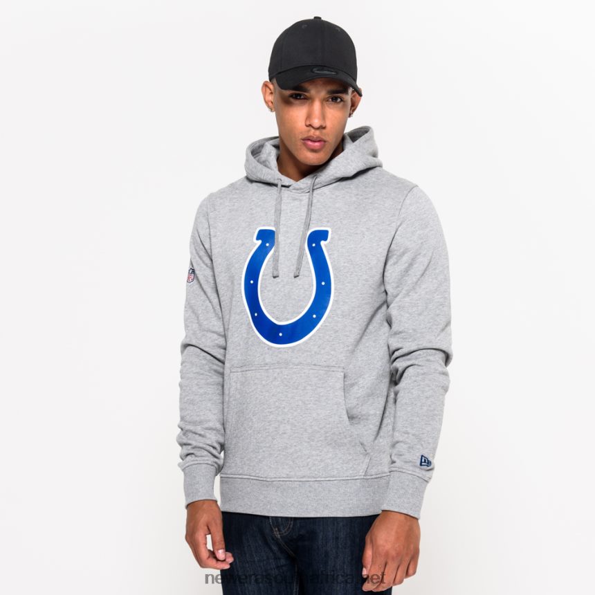 Indianapolis Colts Team Logo Grey Hoodie New Era TRBRBN2837