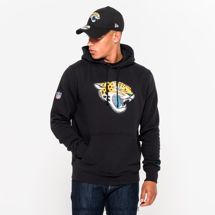 Jacksonville Jaguars Team Logo Black Hoodie New Era TRBRBN2817