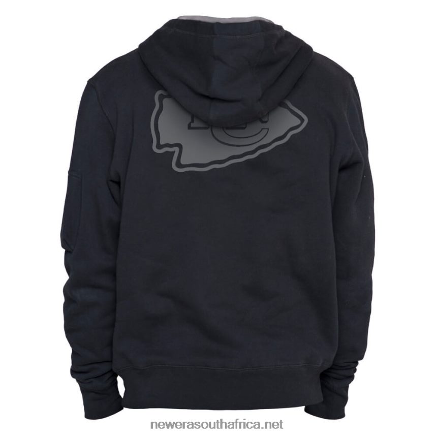 Kanas City Chiefs x Alpha Industries Black Hoodie New Era TRBRBN2778