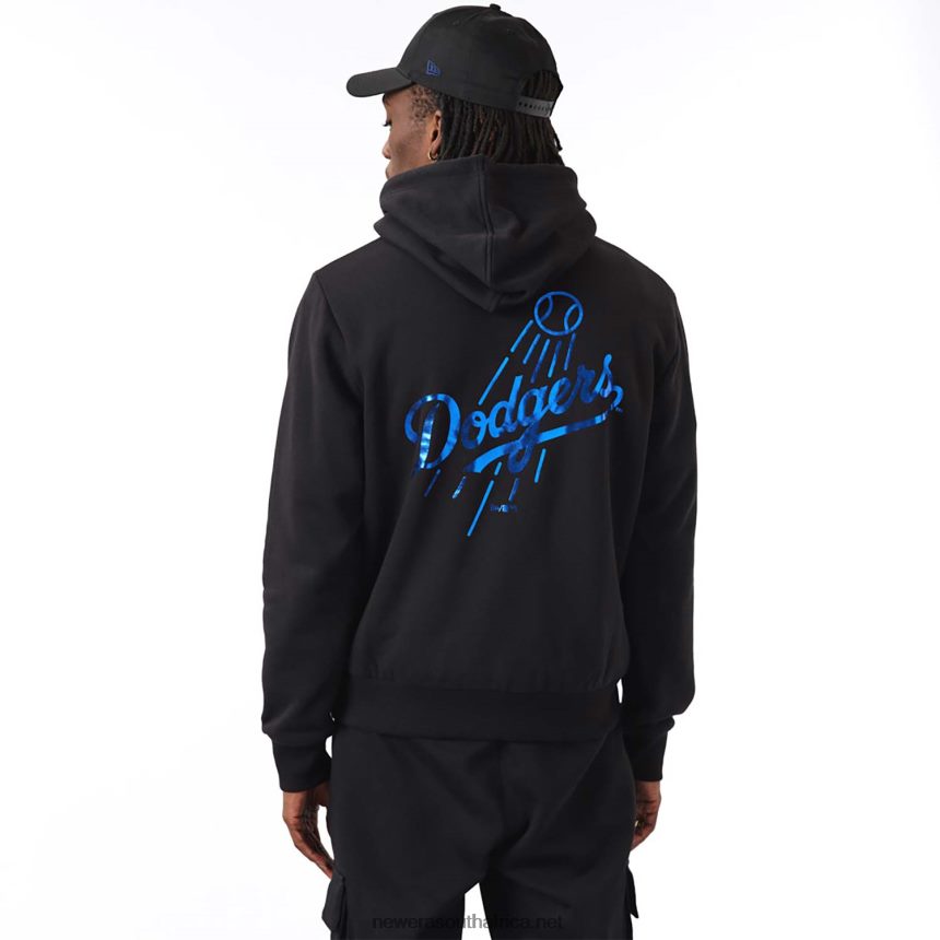LA Dodgers MLB Foil Black Hoodie New Era TRBRBN2828