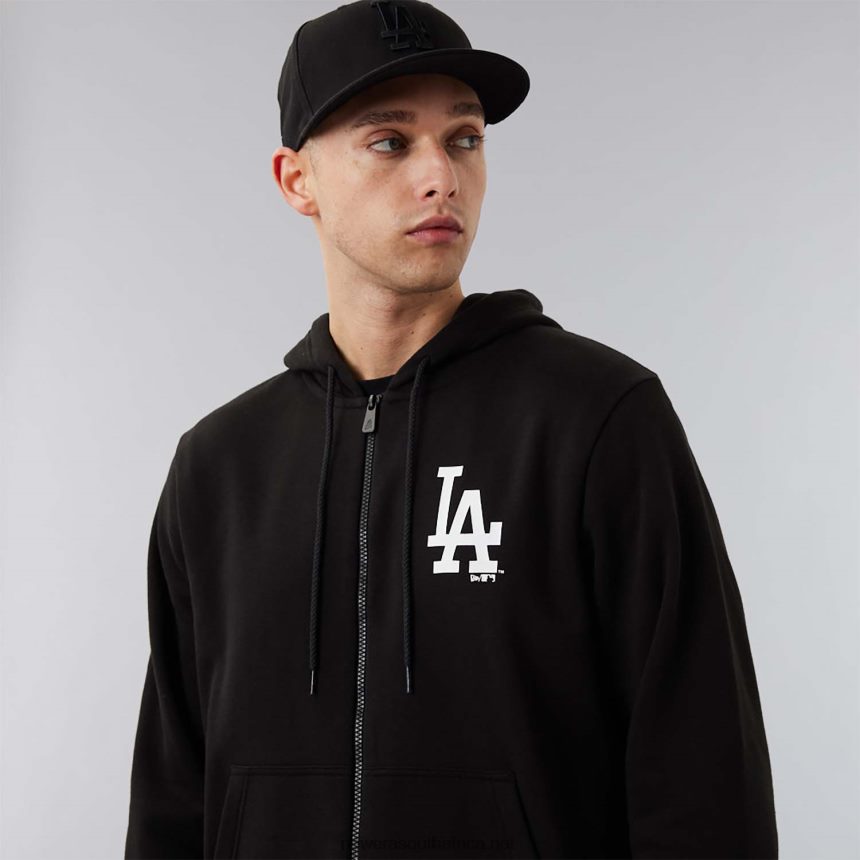 LA Dodgers MLB League Essential Black Full-Zip Hoodie New Era TRBRBN2760