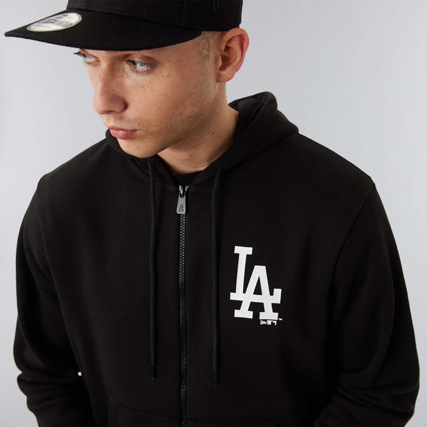 LA Dodgers MLB League Essential Black Full-Zip Hoodie New Era TRBRBN2760